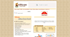Desktop Screenshot of africanhousehostel.com
