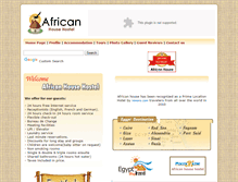 Tablet Screenshot of africanhousehostel.com